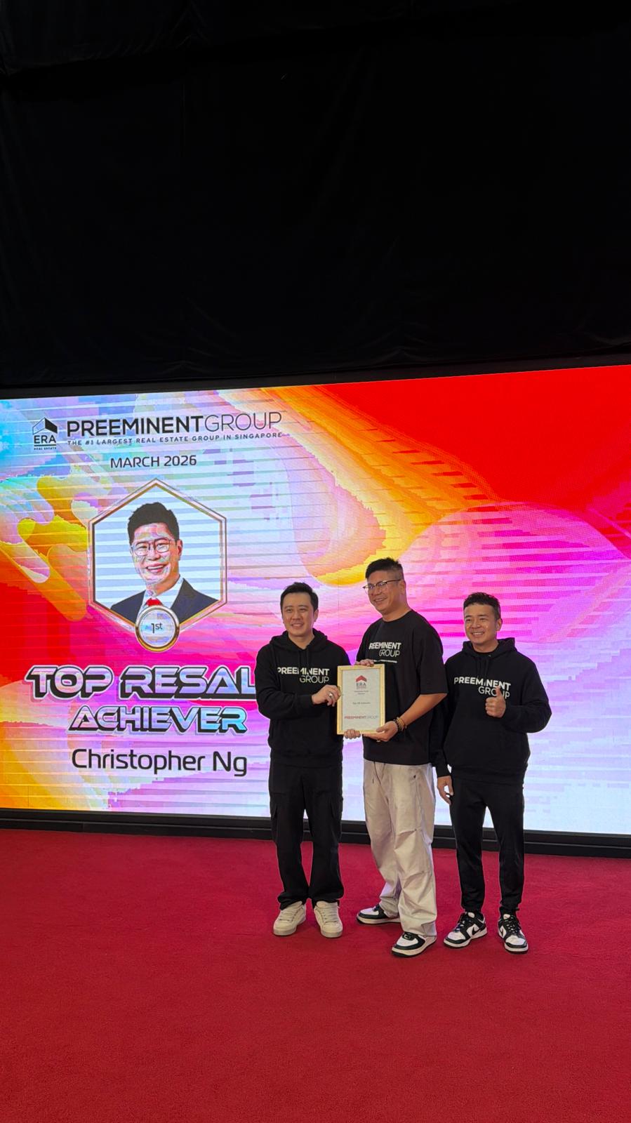 Top Resale Achiever award, March 2026
